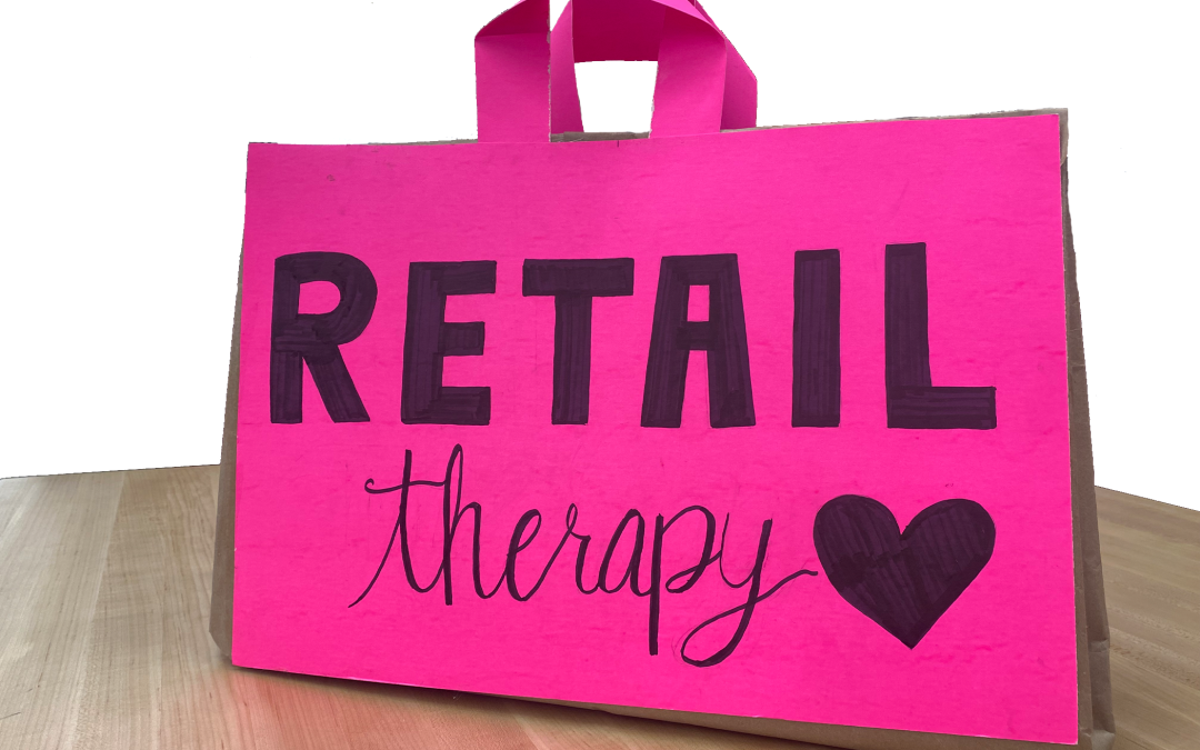 2 Sides of Retail Therapy Bag